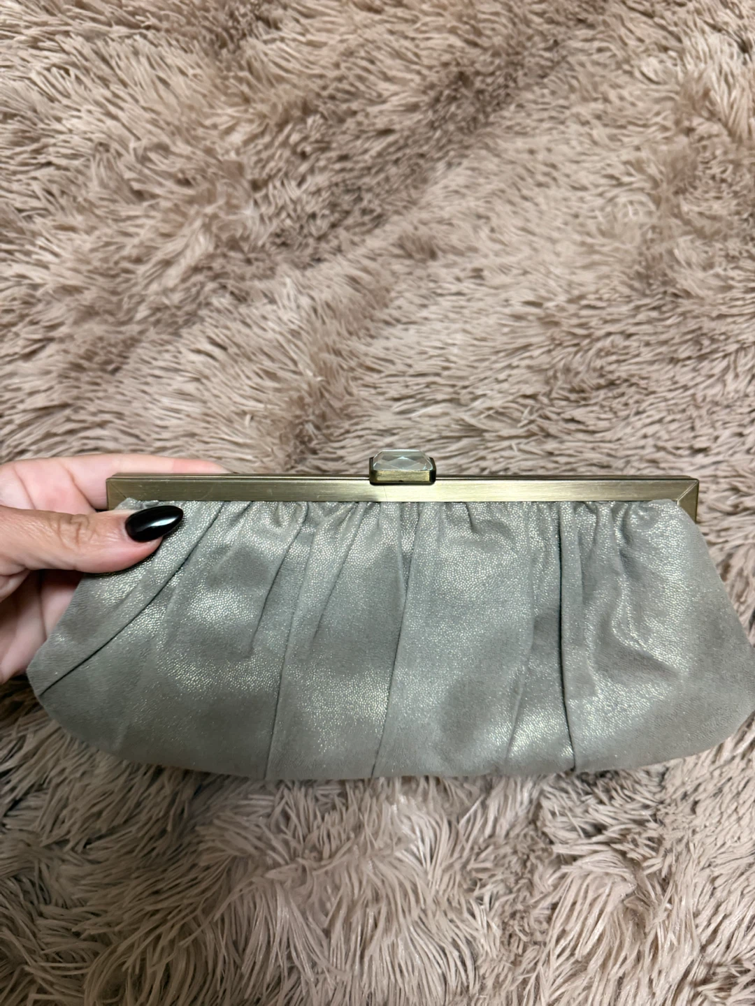 Accessorize Gold- Metallic Clutch Bag