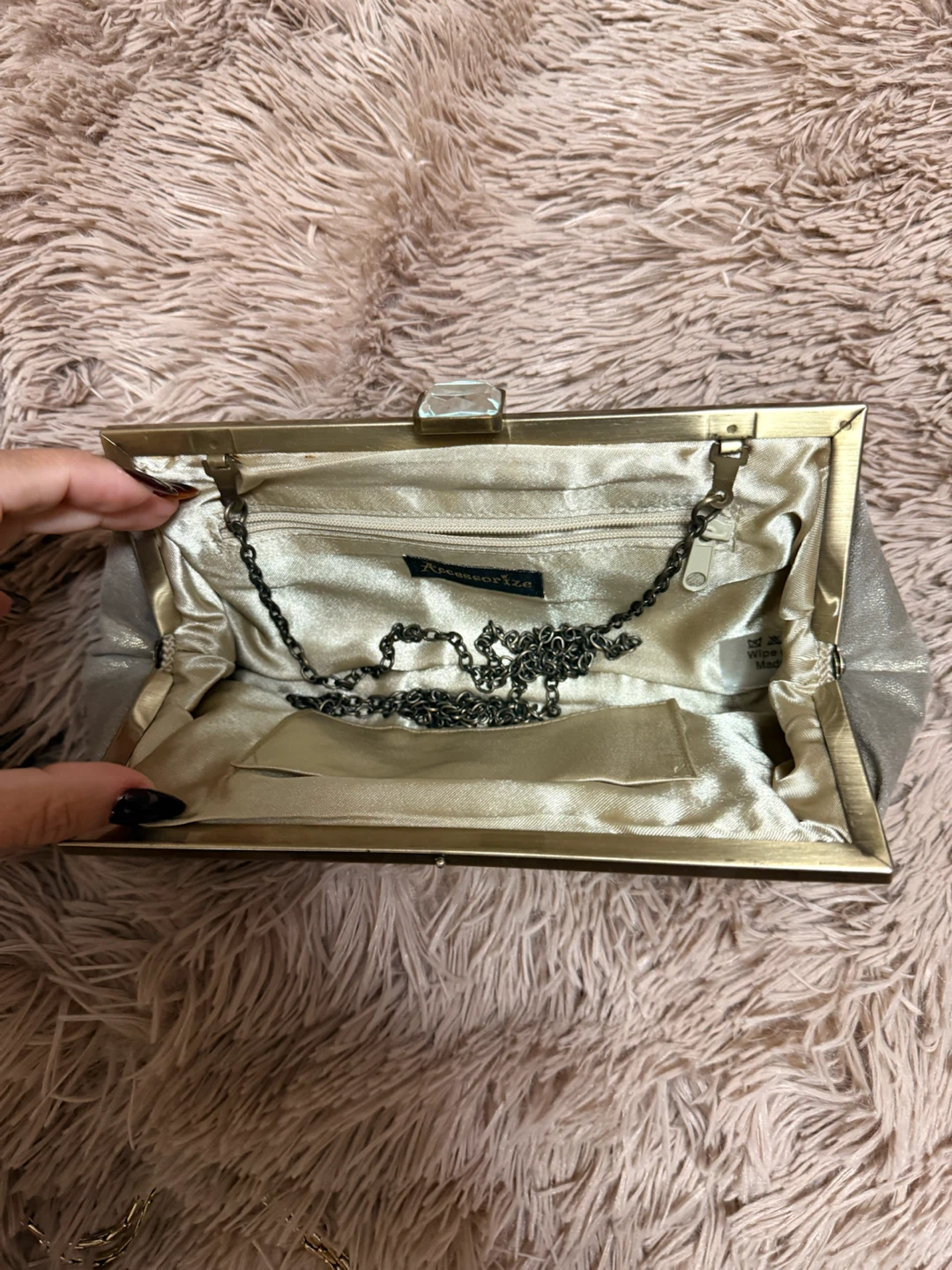 Accessorize Gold- Metallic Clutch Bag - photo 2