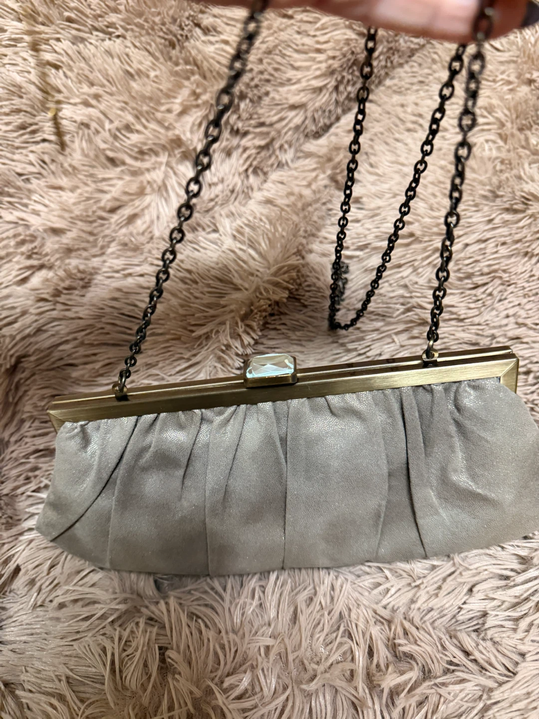 Accessorize Gold- Metallic Clutch Bag - photo 3