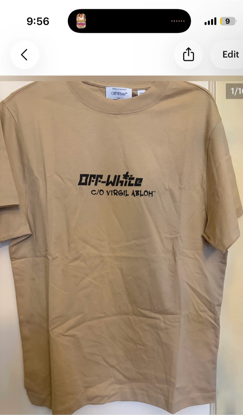 Off-White Slim Fit Short Sleeve Cryst Croco Tee