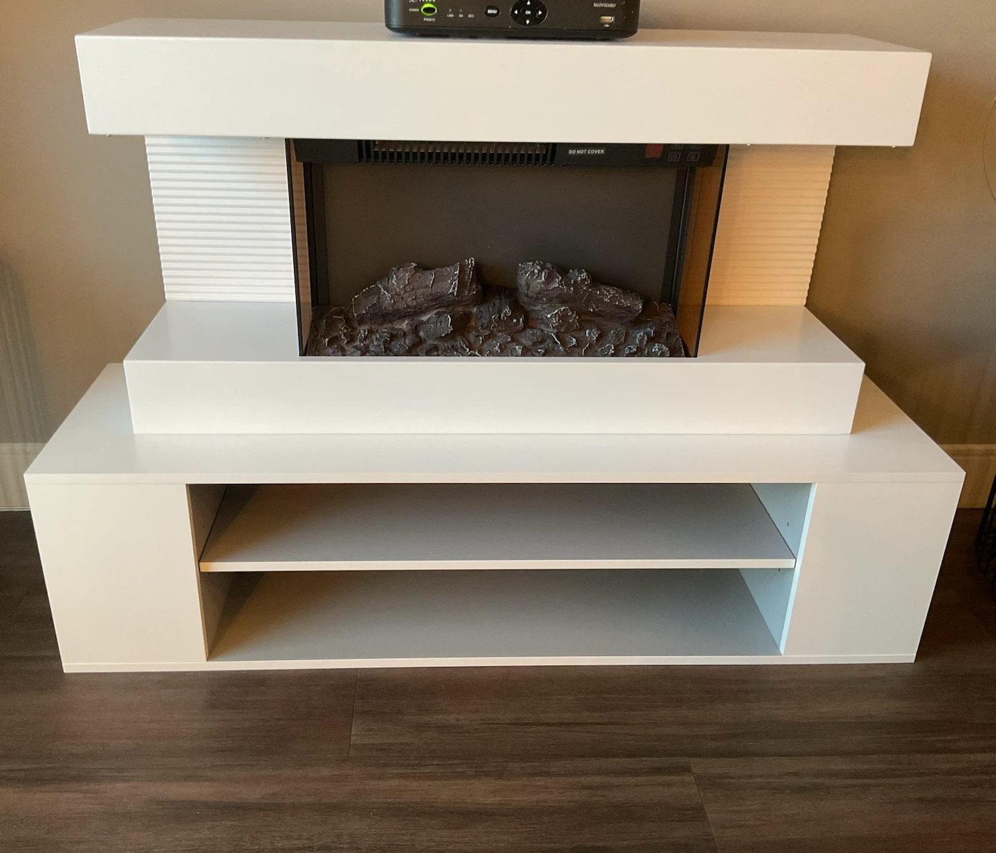 White Electric Fireplace Heater - photo 2