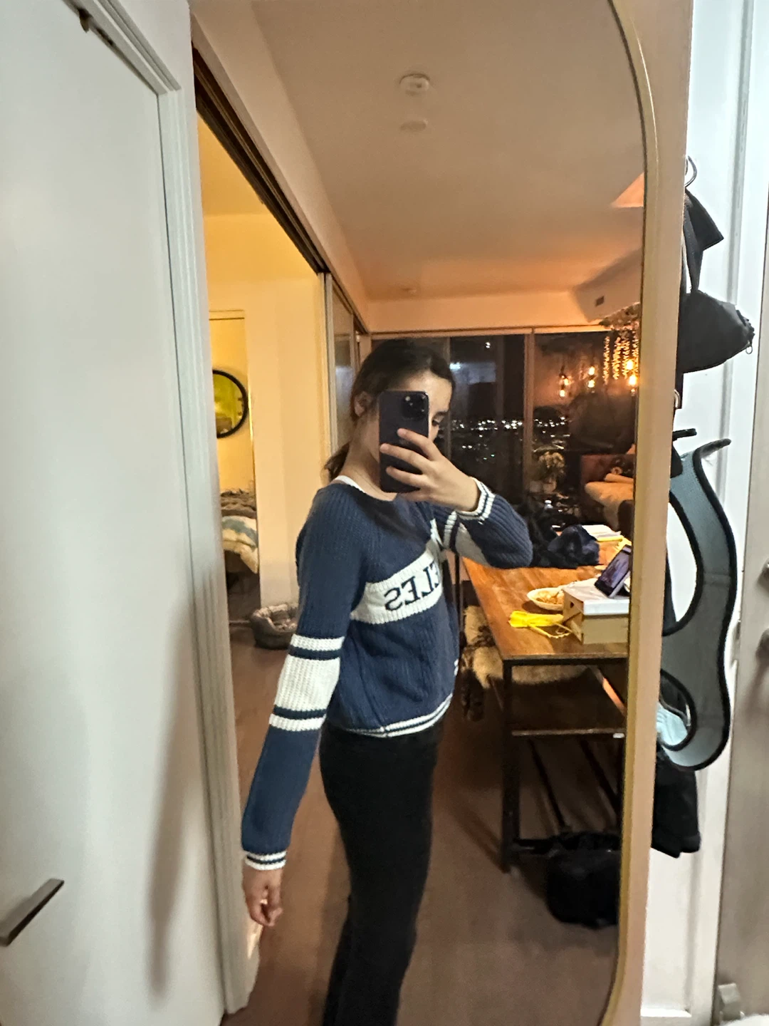 Los Angeles Navy and White Knit Sweater - photo 4