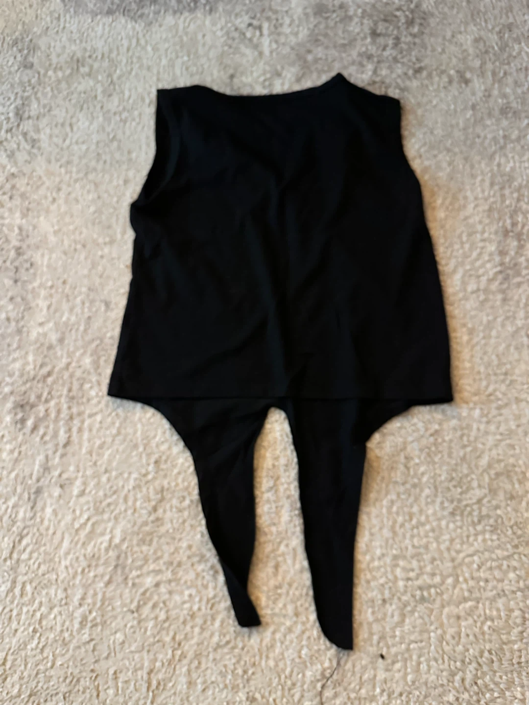 H&M Black Tie-Front Tank Top - photo 3