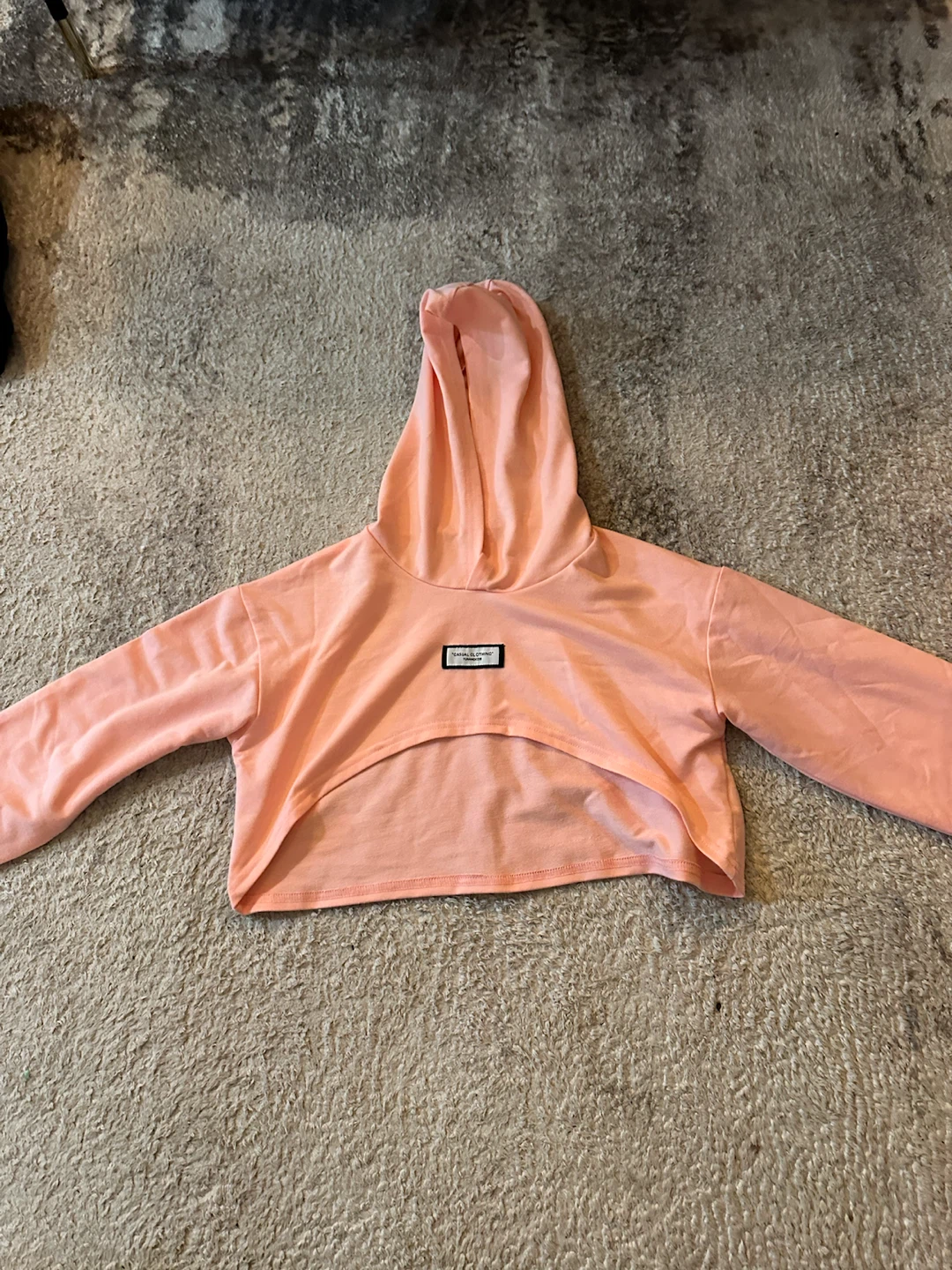 Pink Crop Hoodie