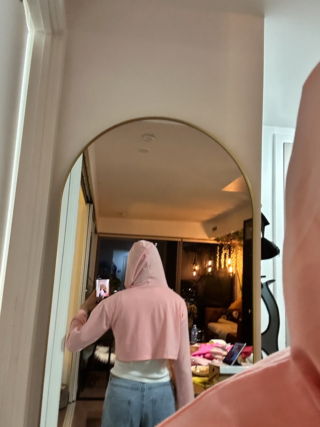 Pink Crop Hoodie - photo 5