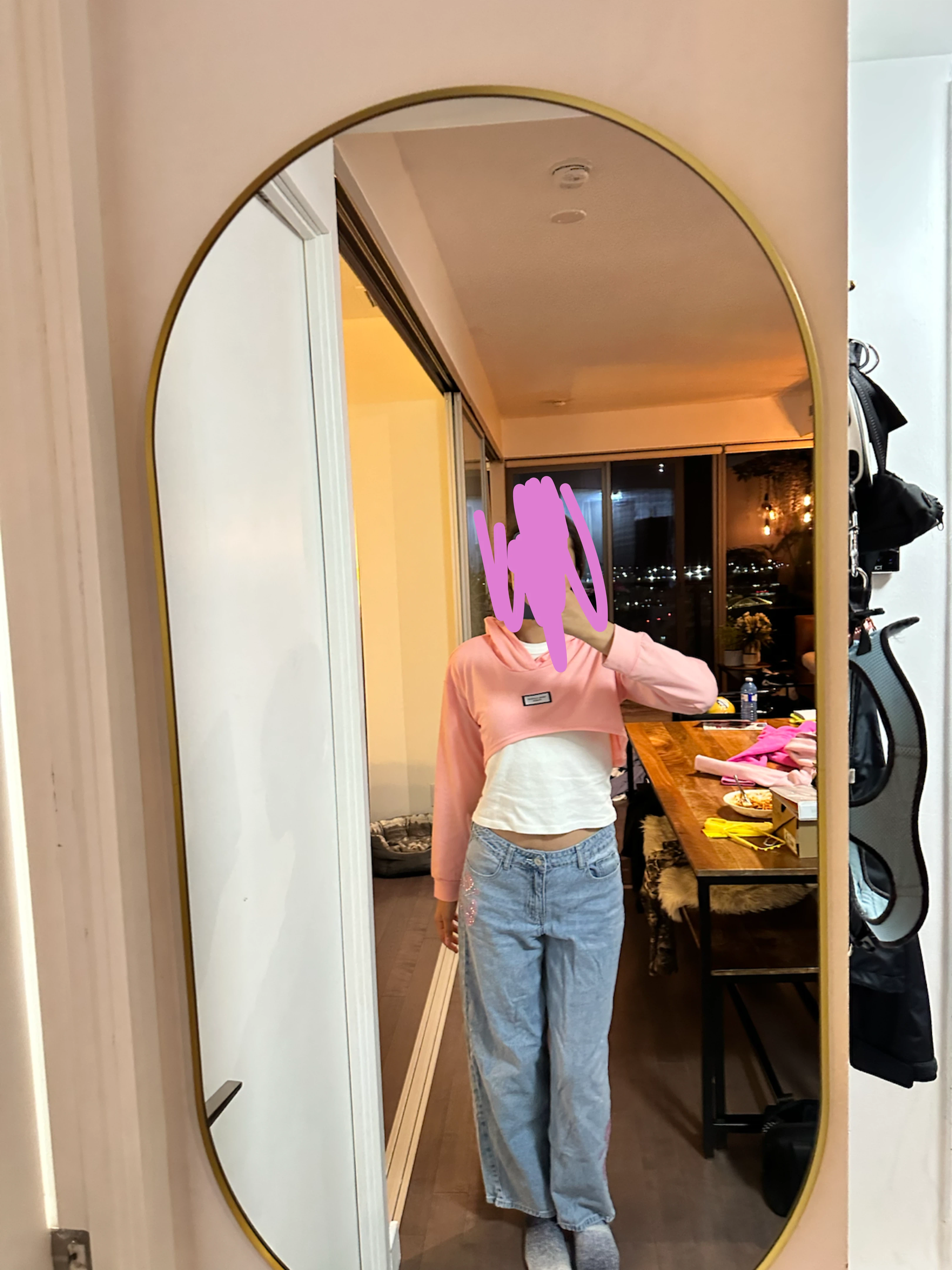 Pink Crop Hoodie - photo 3