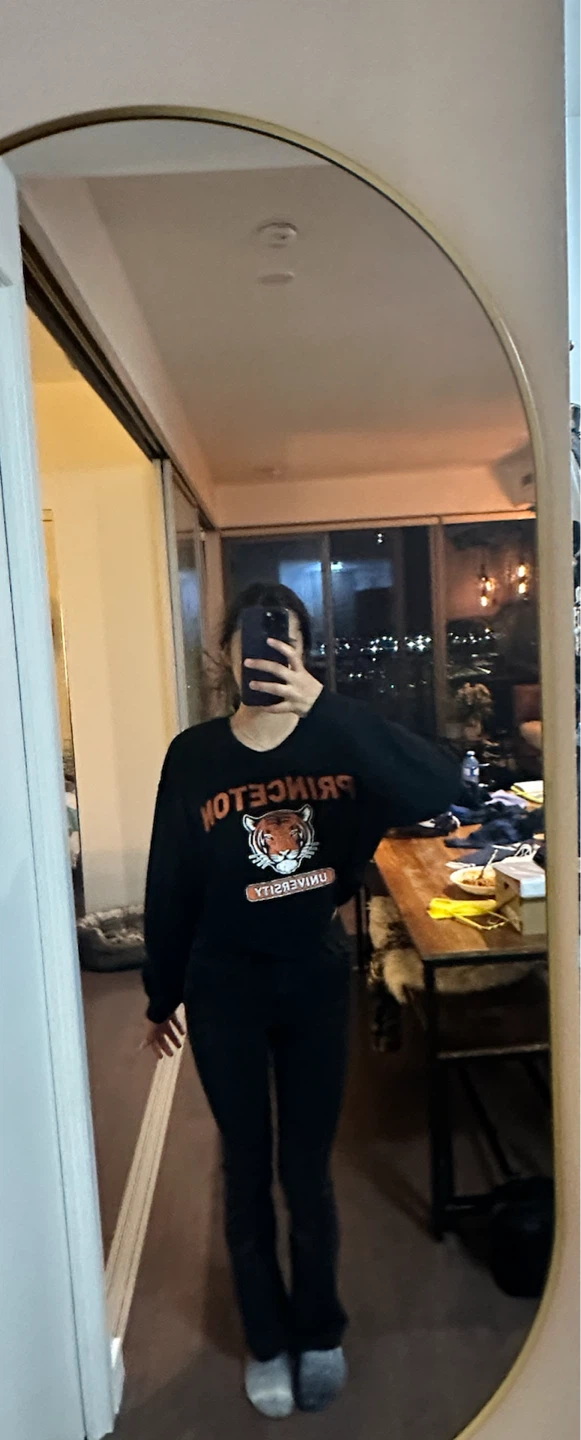 Princeton University Black Cropped Sweatshirt - photo 3