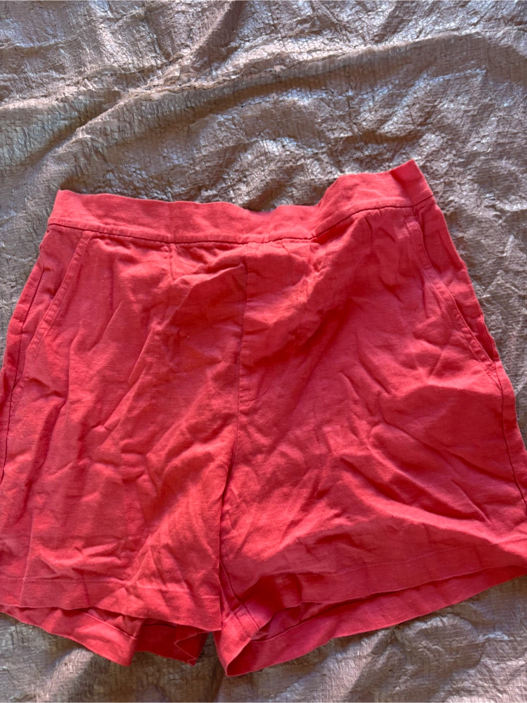 Banana Republic Coral Linen Shorts M