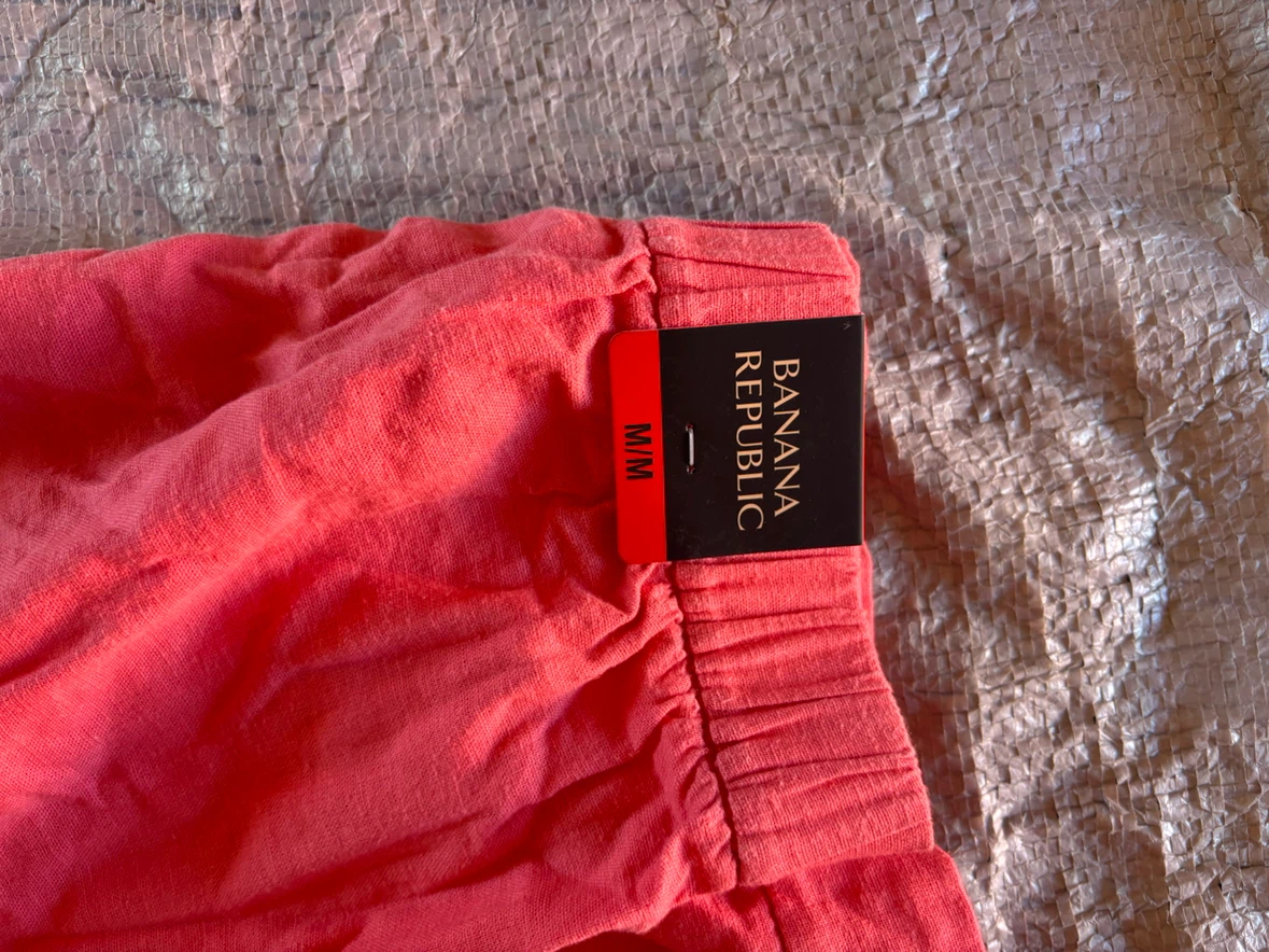 Banana Republic Coral Linen Shorts M - photo 2