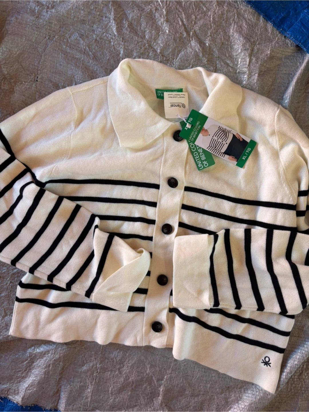 United Colors of Benetton Striped Cardigan