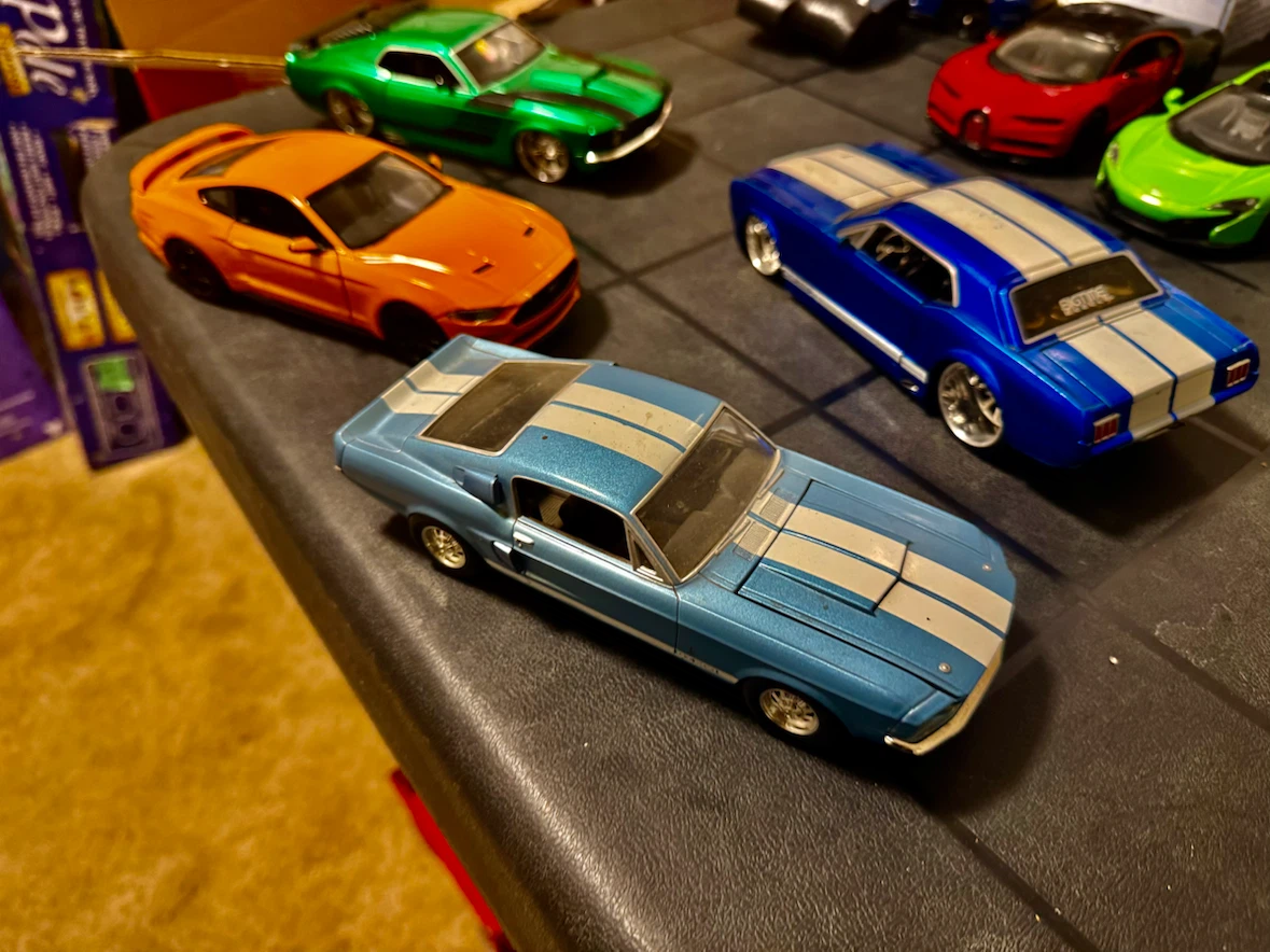 4 Diecast Mustang’s. 1/24th scale. $15 each