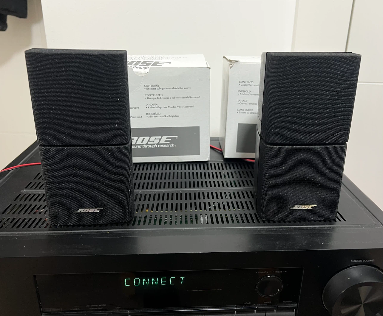 BOSE Double cube Speakers with wires