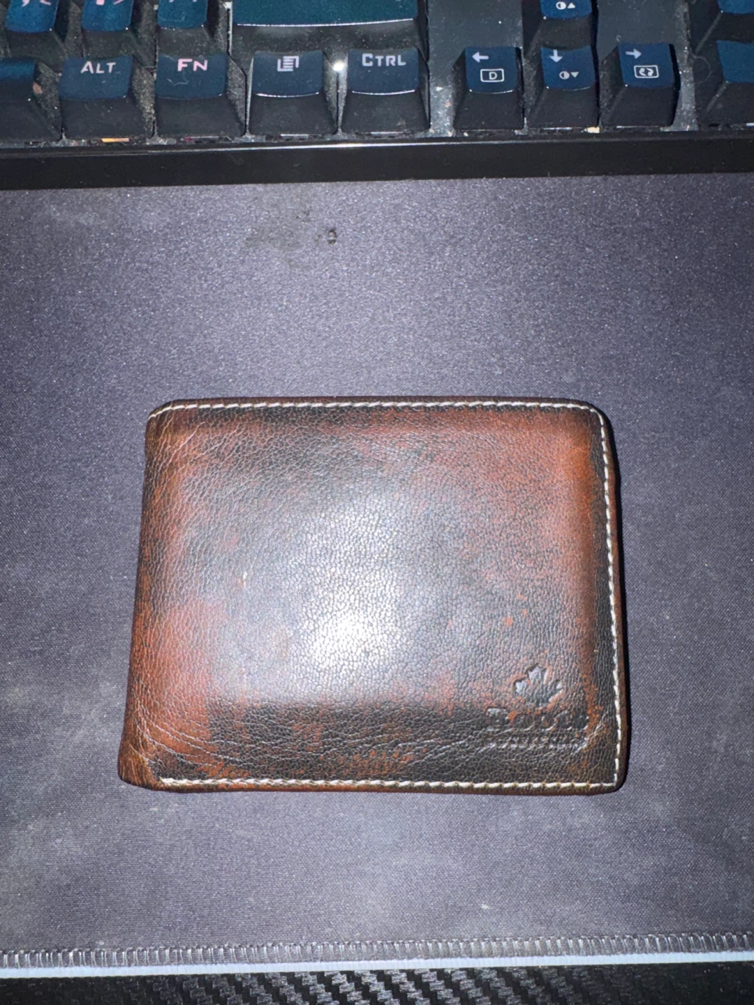 Roots Genuine Leather Bifold Wallet