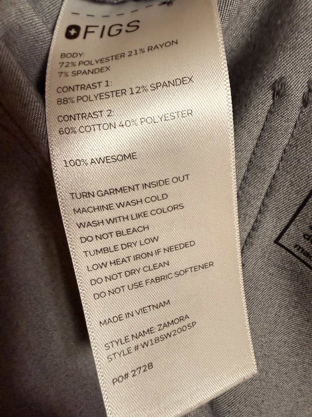 FIGS Jogger Scrub Pants Grey - photo 3