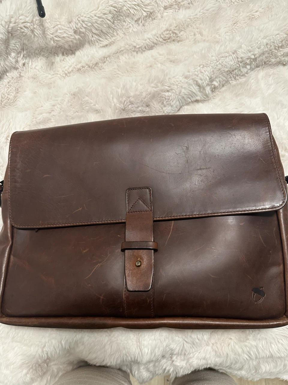 NutSac Jones 15 Leather Satchel