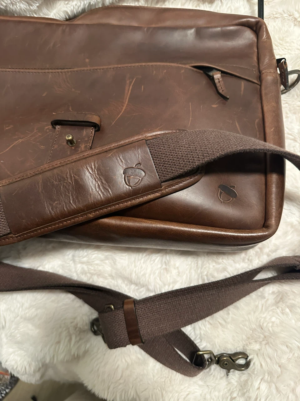 NutSac Jones 15 Leather Satchel - photo 4