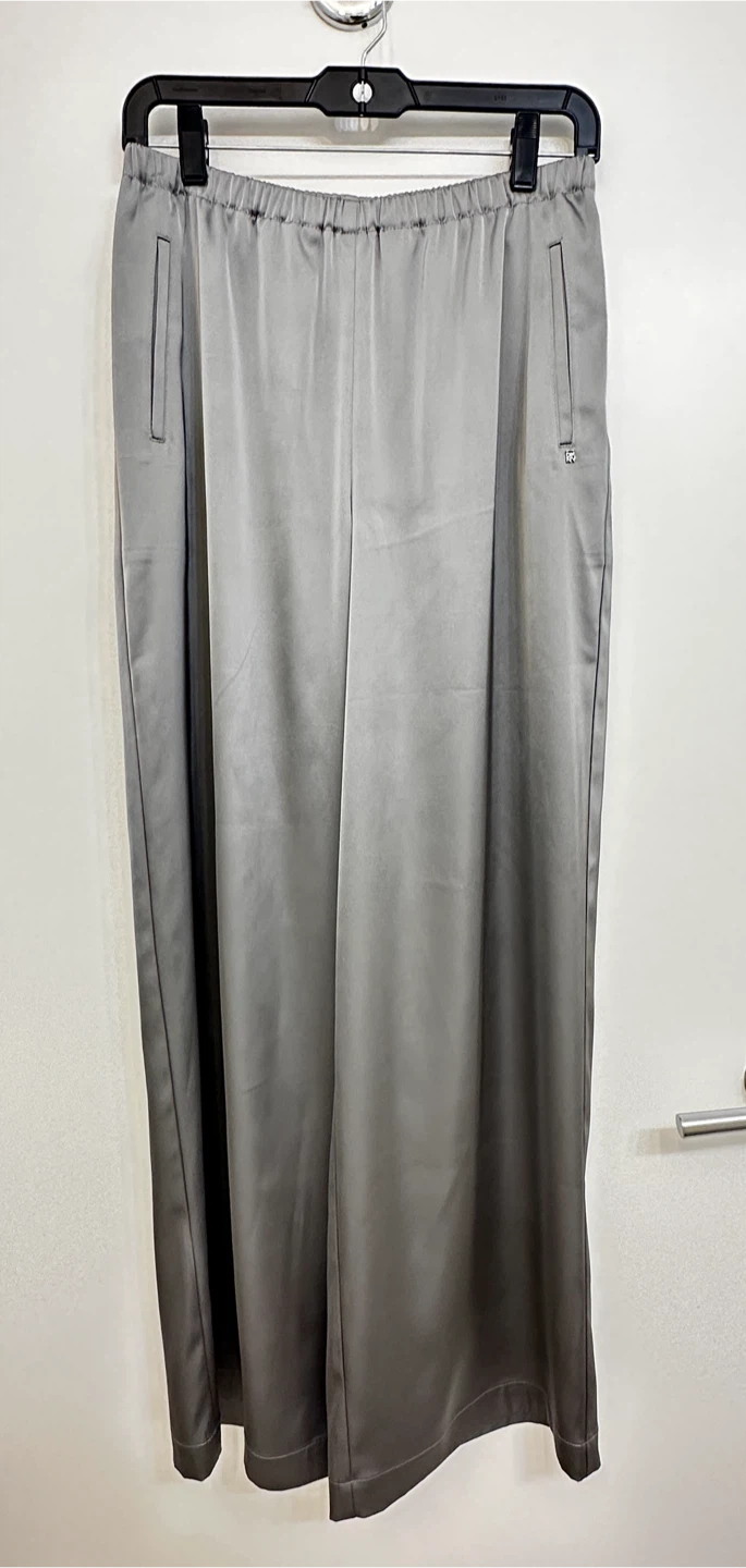 DKNY High-Rise Satin Pull-On Pants