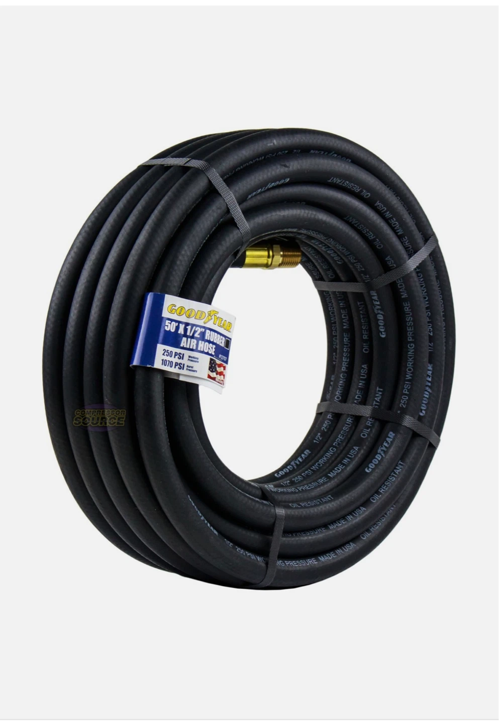 Goodyear 50' x 1/2" Rubber Air Hose