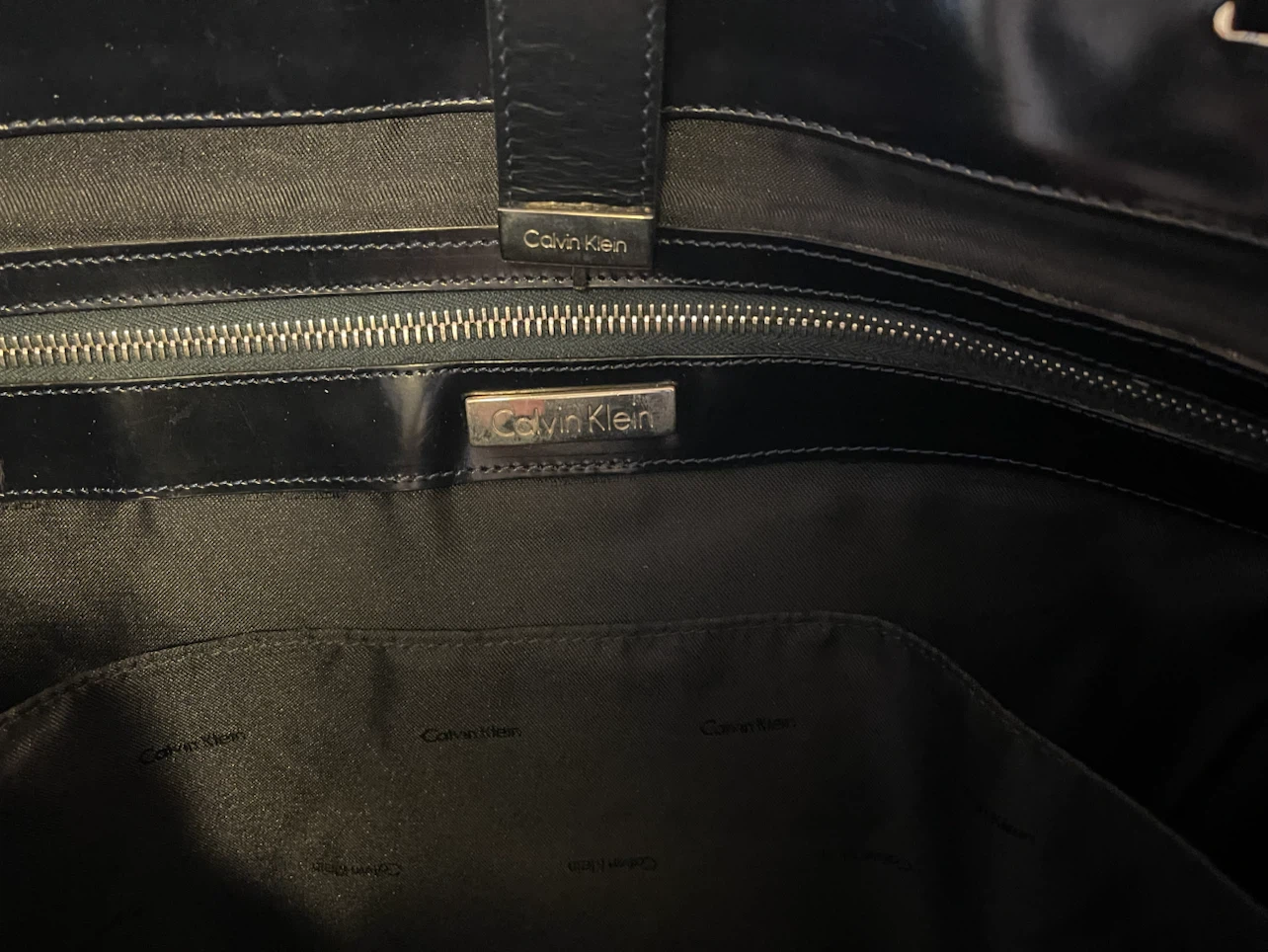 Calvin Klein dark blue Tote Bag - photo 3
