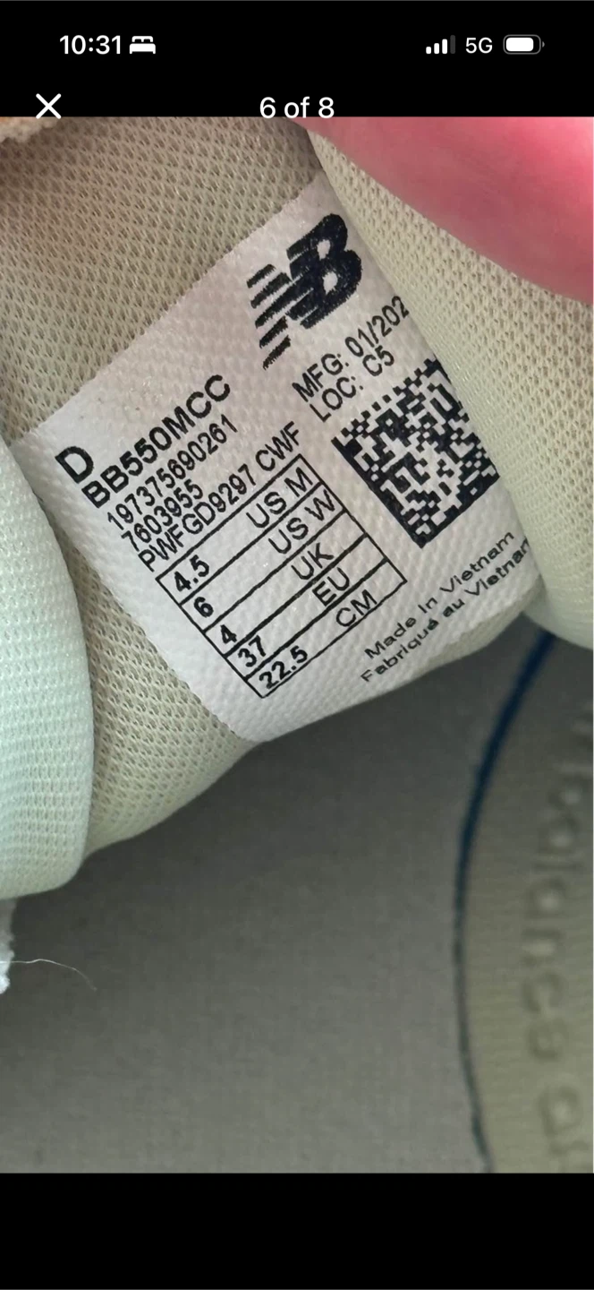 Brand New New Balance 550 Pistachio – Women’s 6 - photo 5