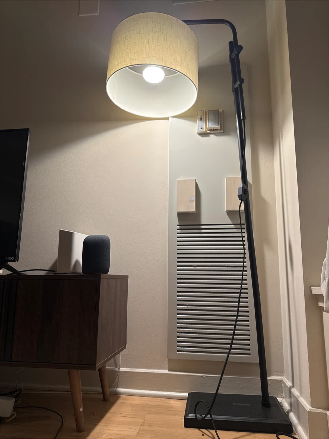 Dimmable Floor Lamp with adjustable lamp head