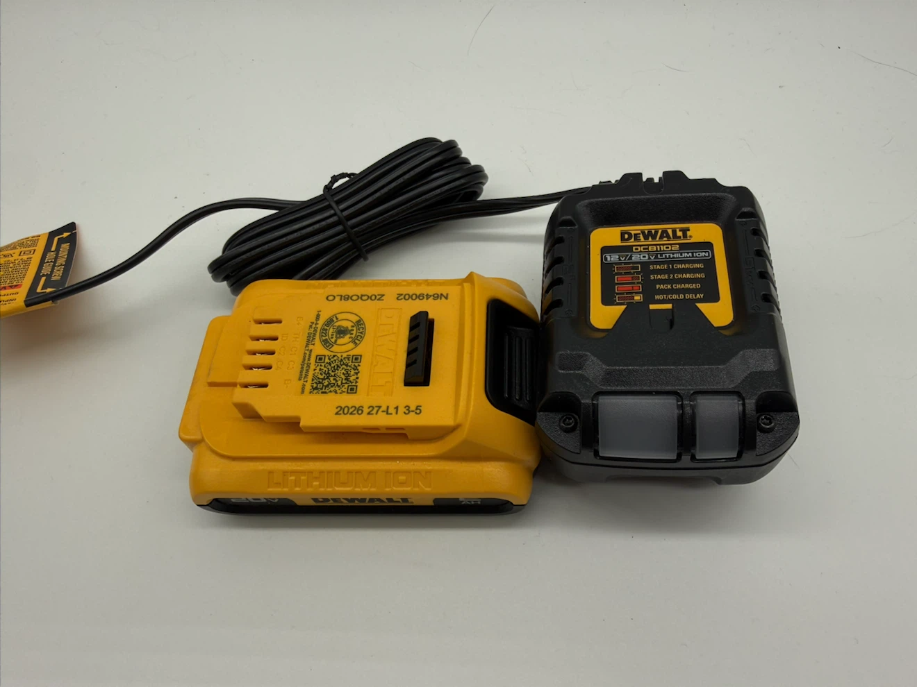 DeWalt 20V MAX 2Ah Battery and DCB1102 Charger - photo 2