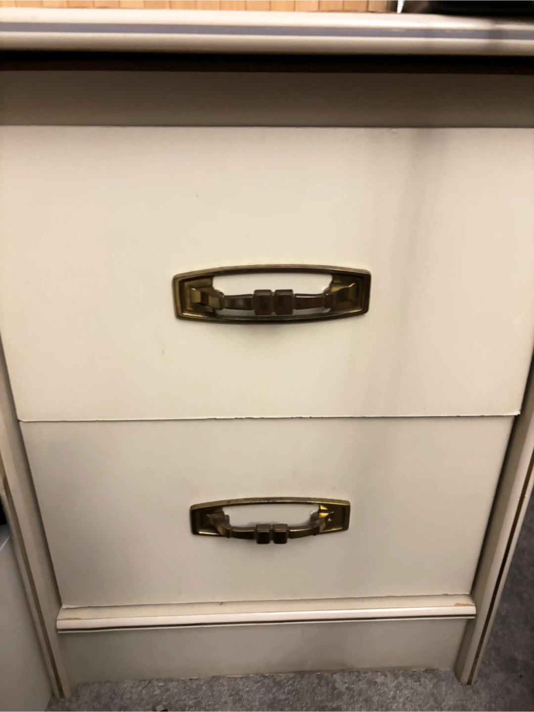Off-white 2-Drawer Bedside Table