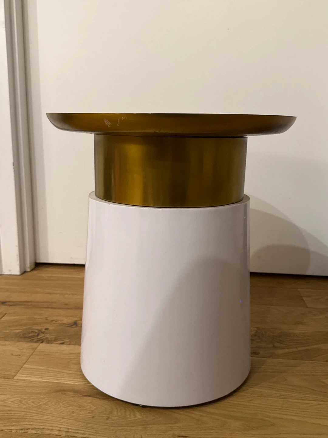 Modern Gold and White Accent Table ( 2 )