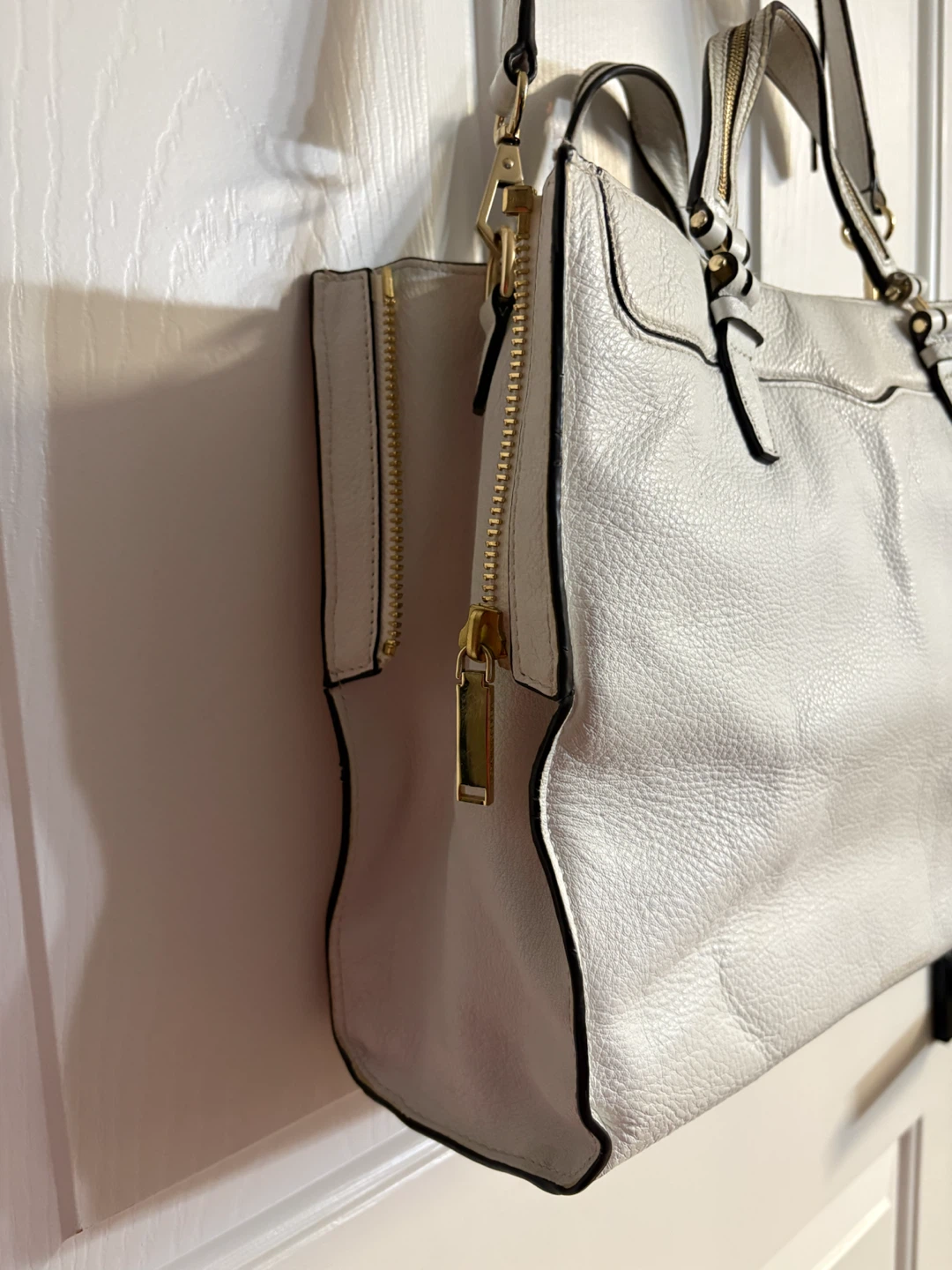 Rebecca Minkoff white leather handbag - photo 5