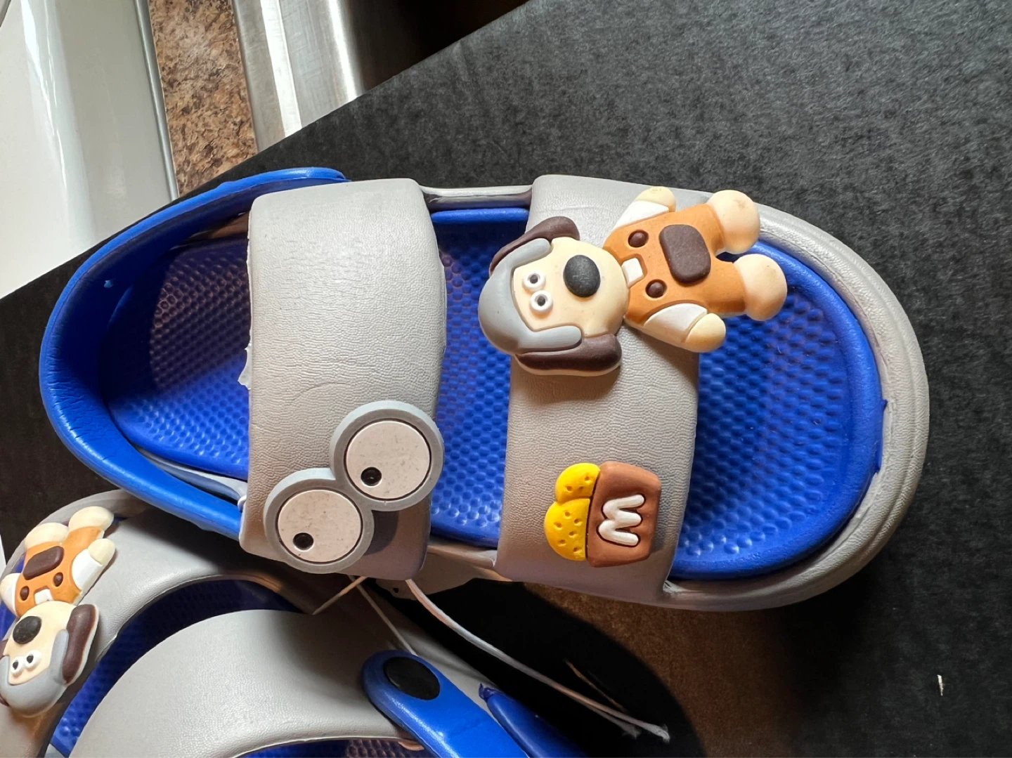 Kids Character Sandals Gray and Blue size 13-1 - photo 2