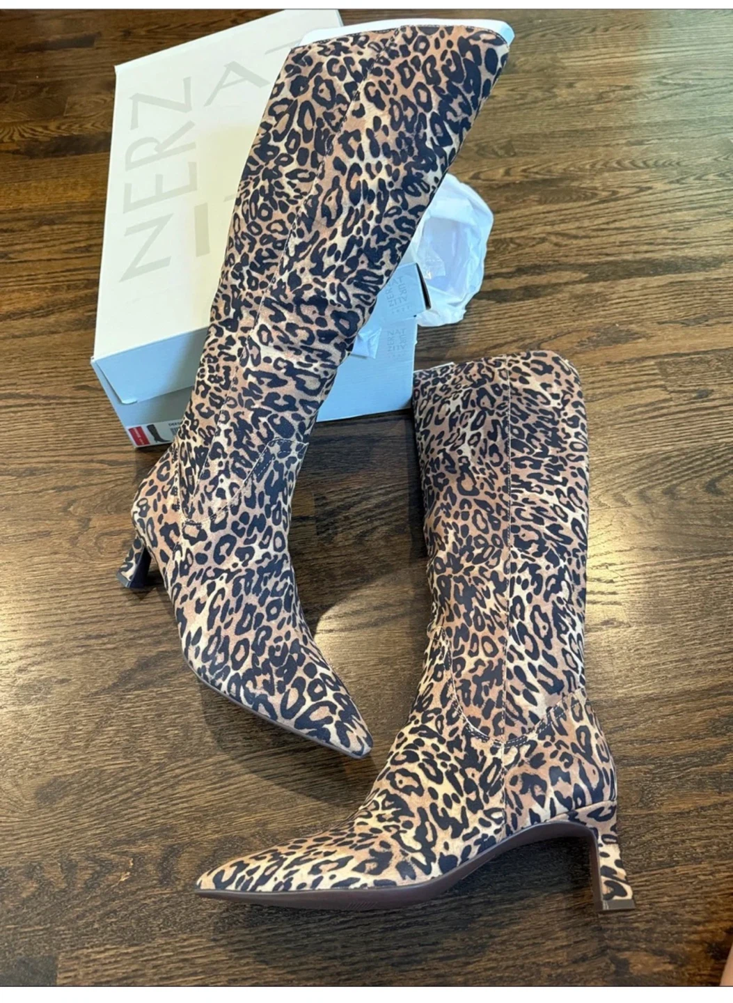 Naturalizer Leopard Print Knee High Boots