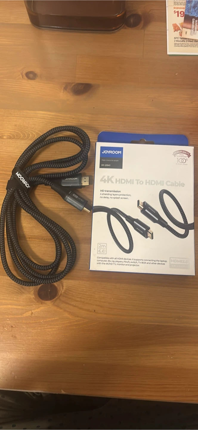 Joyroom 4K HDMI to HDMI Cable 2m