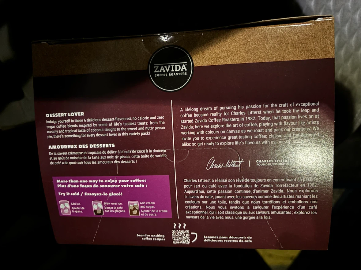 Zavida Dessert Lovers K-Cup Variety Pack 30 Count - photo 2