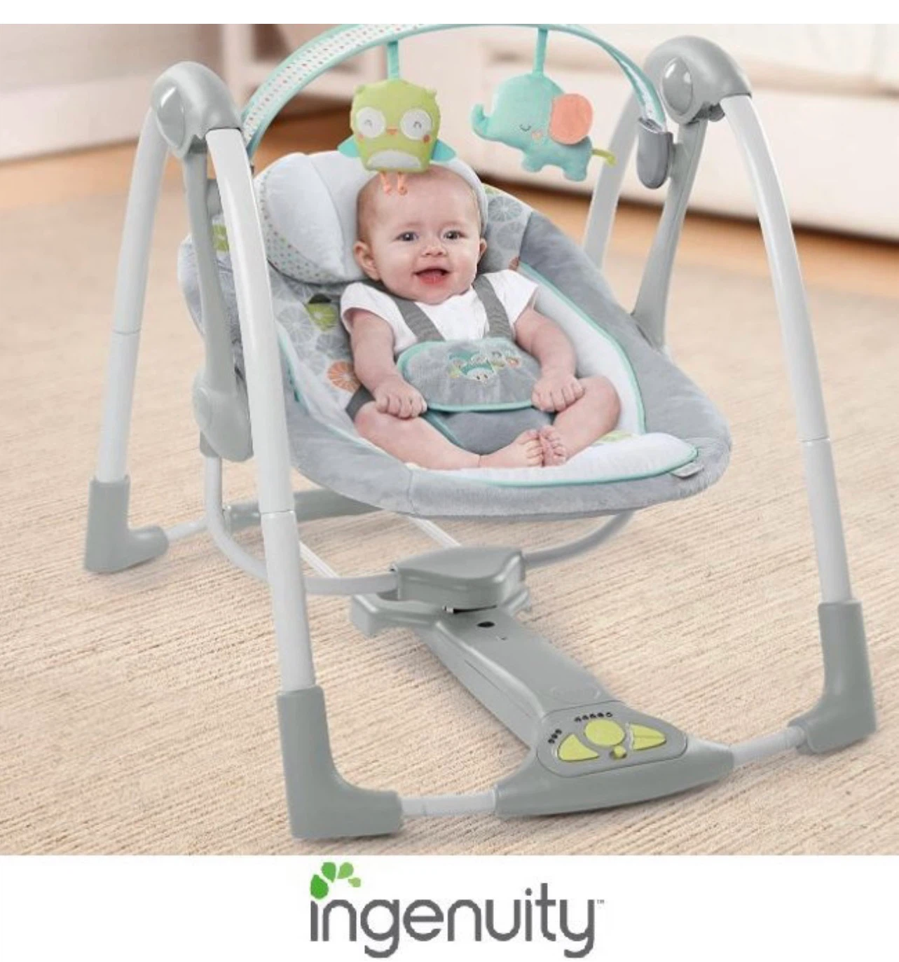 Ingenuity Bright Starts Swing ’n Go Portable Baby Swing - photo 3