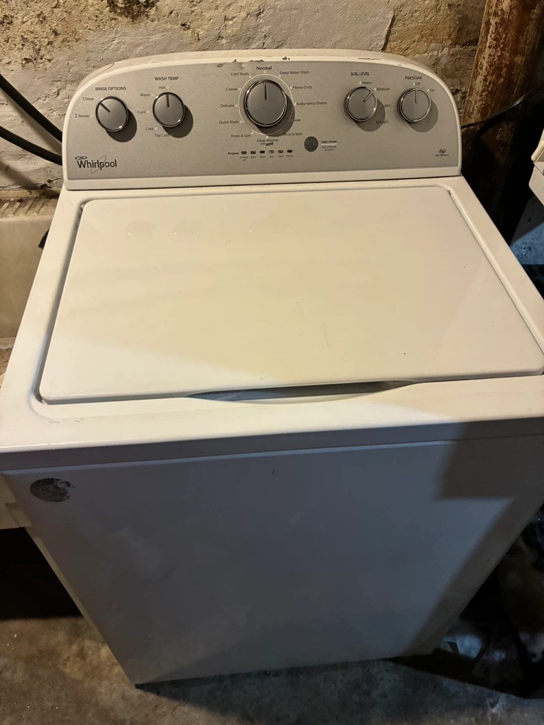 Whirlpool HE Top Load Washer No Agitator Stainless Tub Riverdale - photo 4