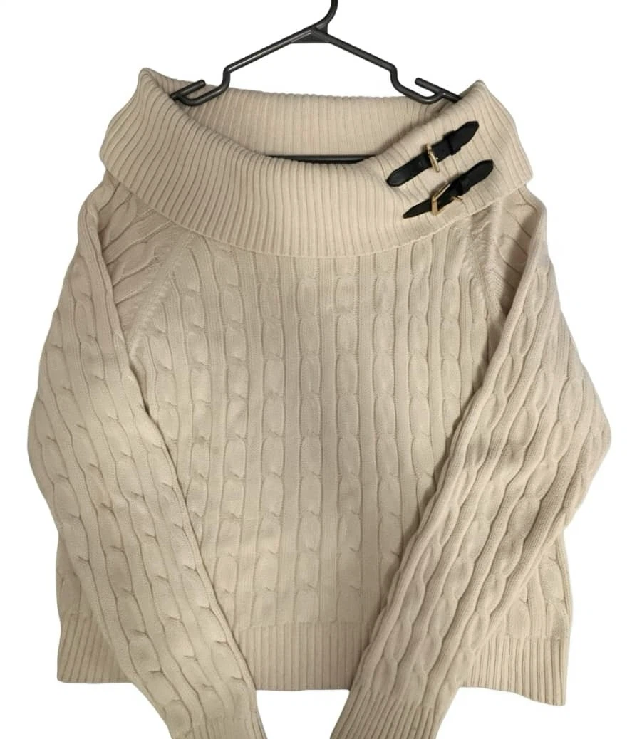 Lauren Ralph Lauren Cream Cable Knit Sweater