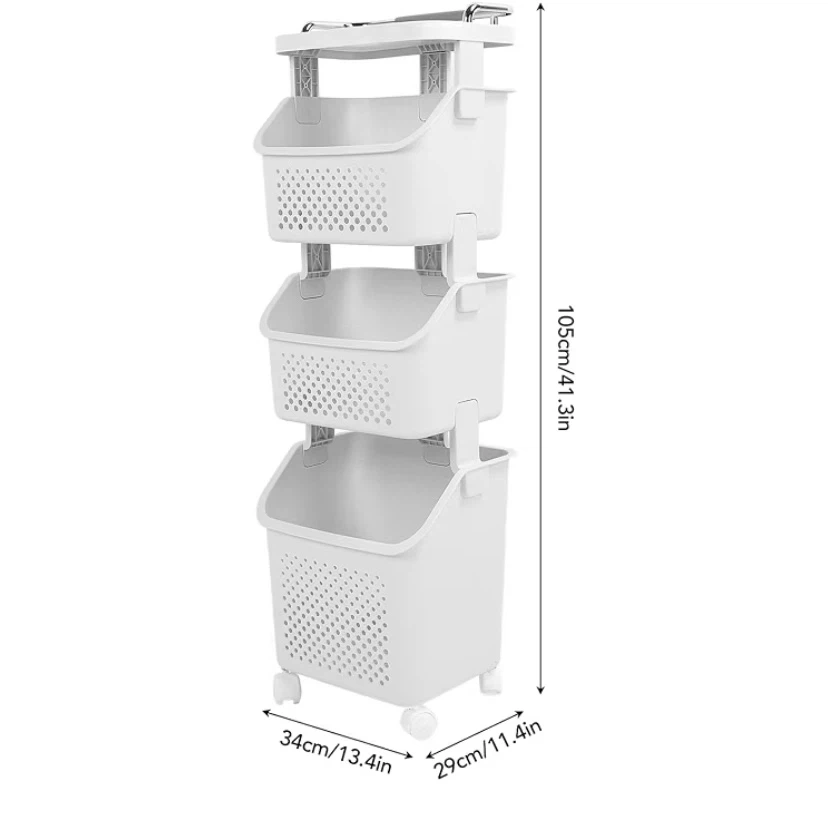 New 3 Tier Rolling Storage Organizer - photo 2