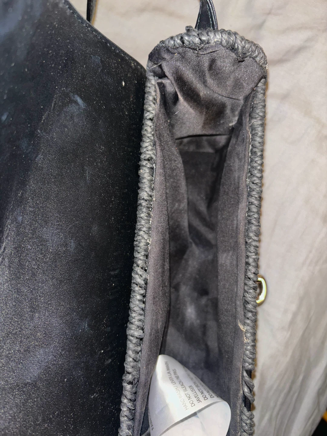 Black Woven Crossbody Bag - photo 3