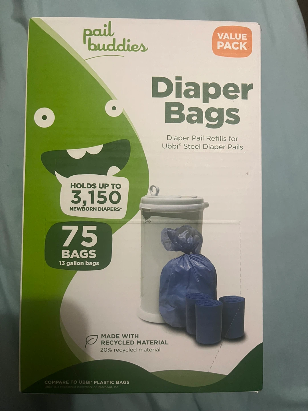 Pail Buddies Diaper Bags for Ubbi Pails