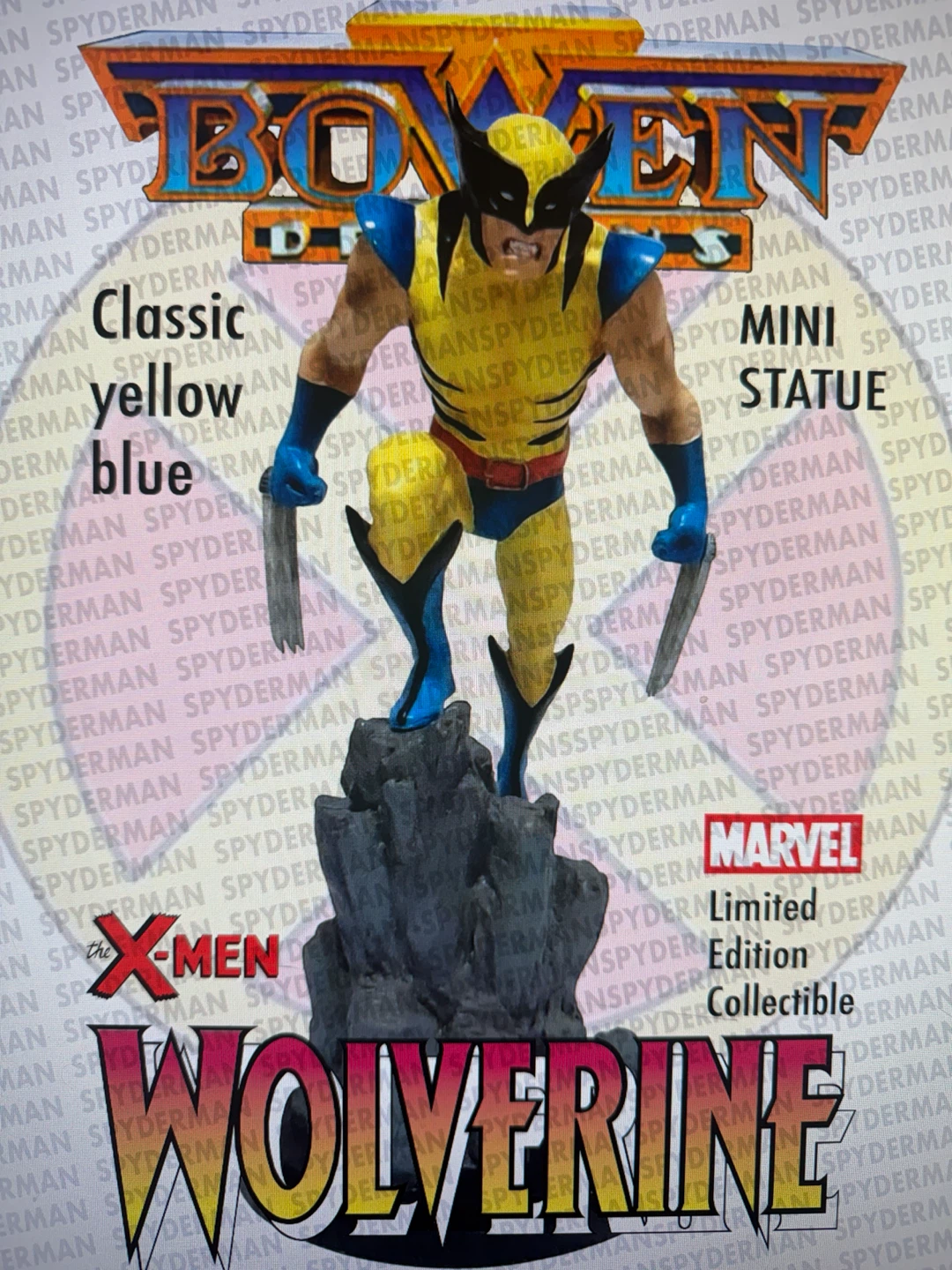 Bowen Designs mini  Wolverine Mini Statue yellow blue outfit