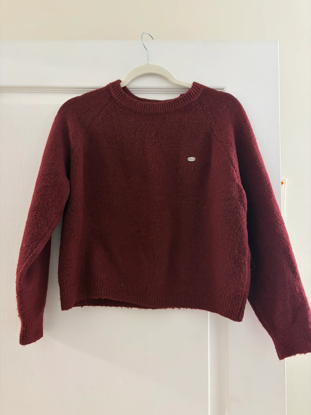 Burgundy Knit Sweater from Korea - photo 2