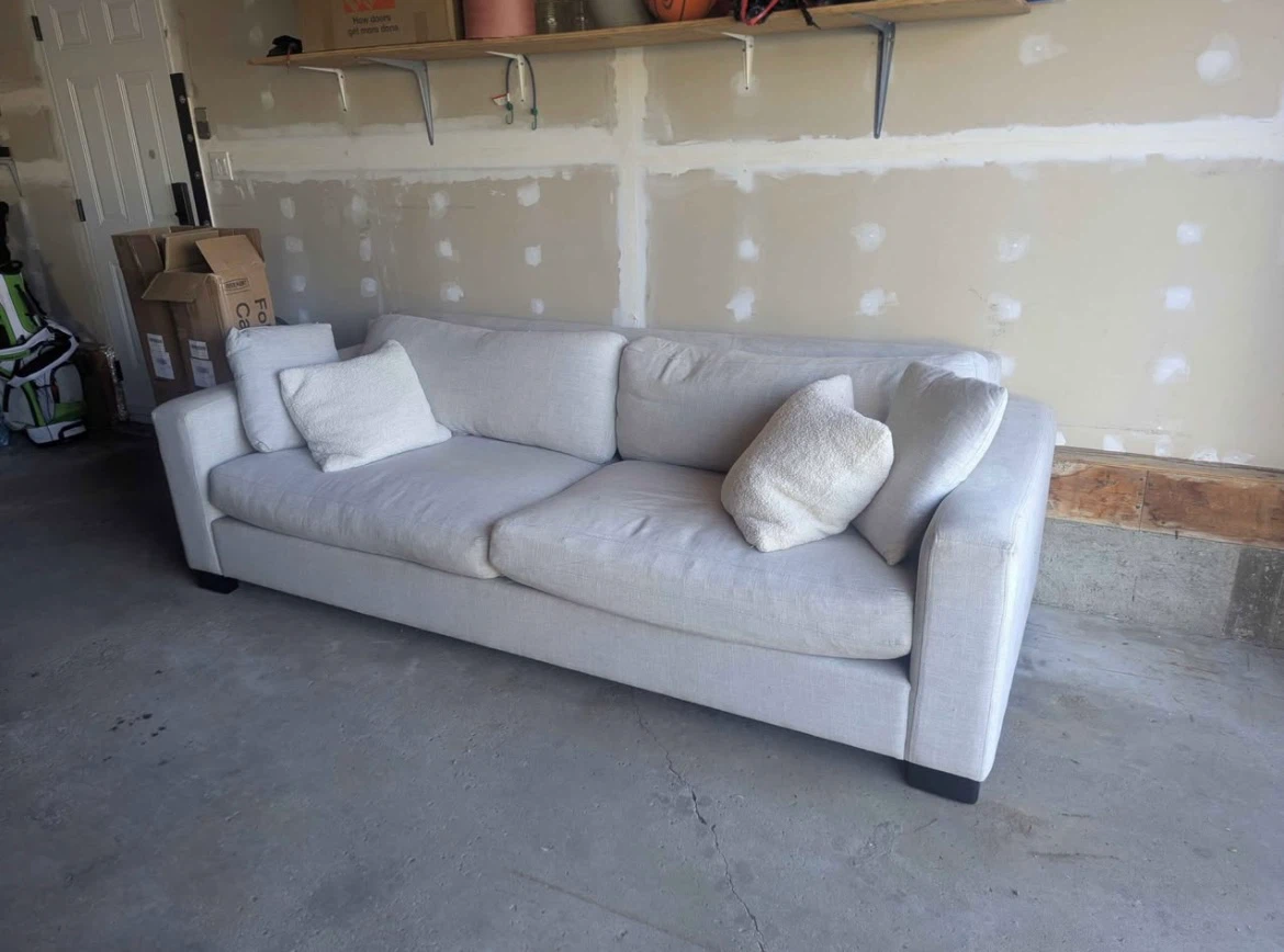 Light Grey Fabric Konto Sofa - photo 2