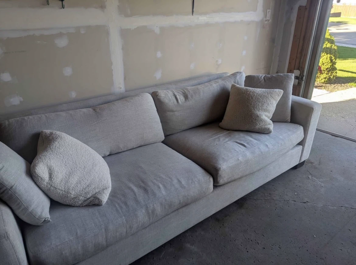 Light Grey Fabric Konto Sofa - photo 3