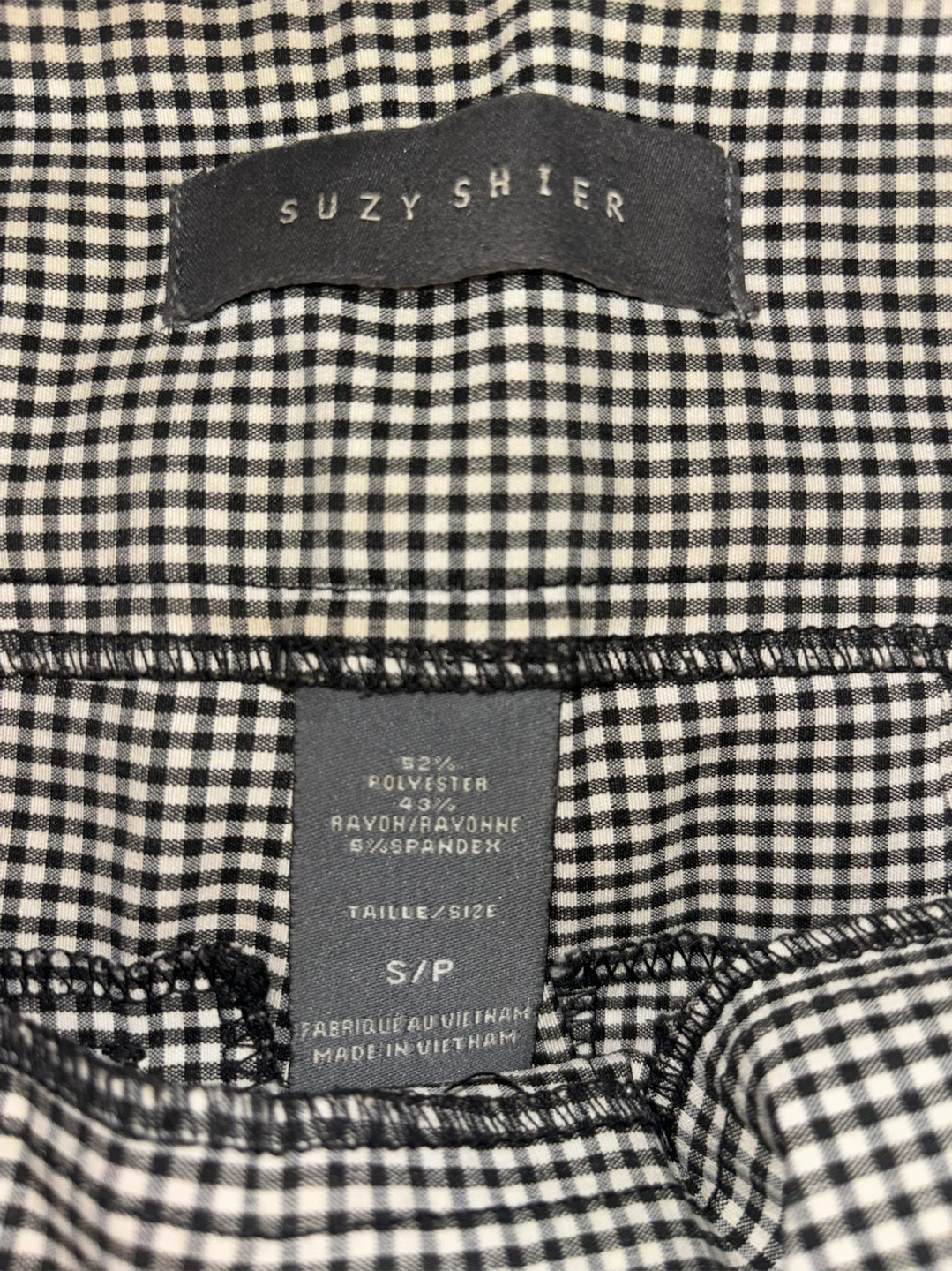 Suzy Shier Gingham Check Pants - photo 2