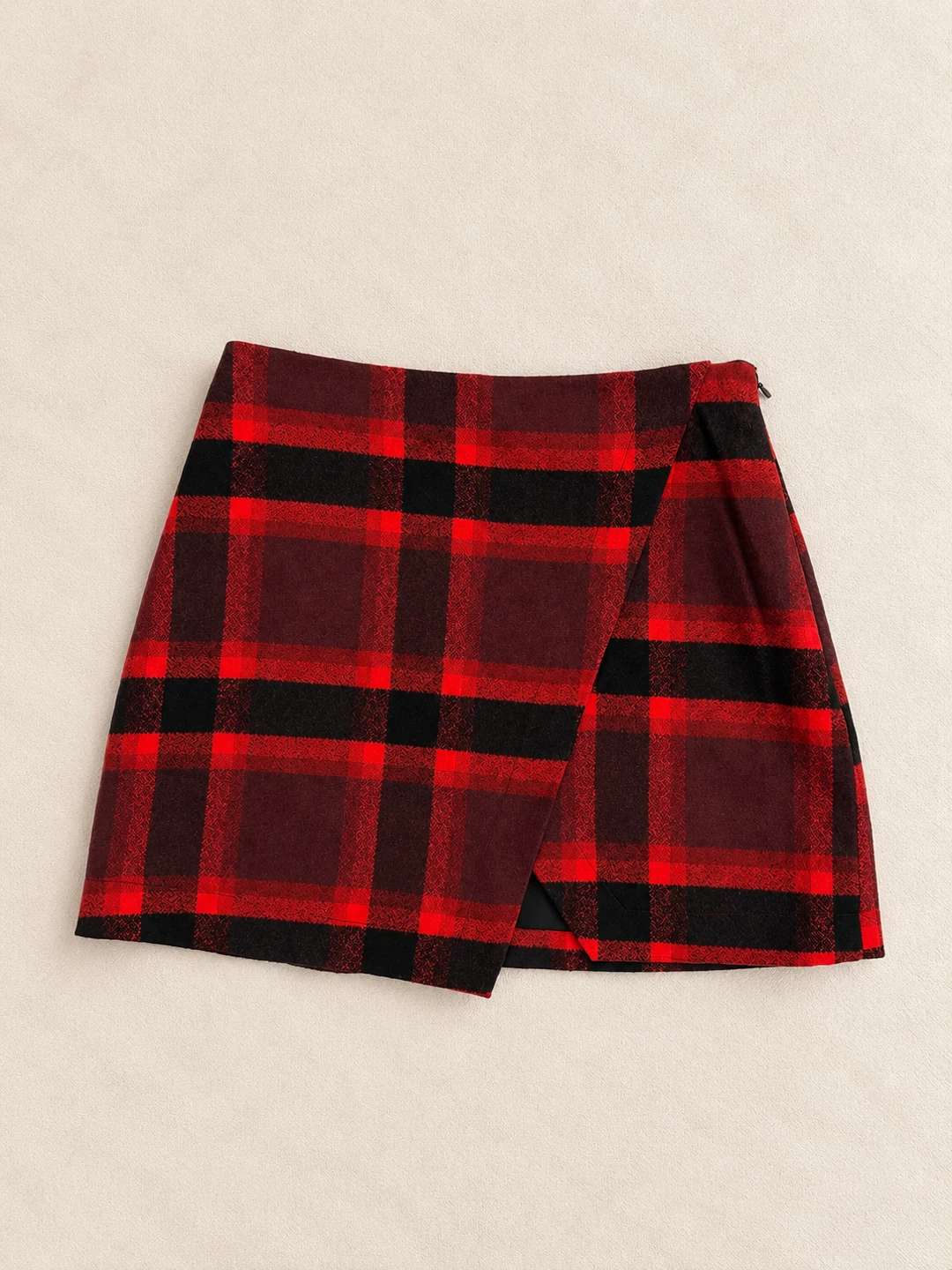 Abercrombie & Fitch Red Plaid Skirt Size 2