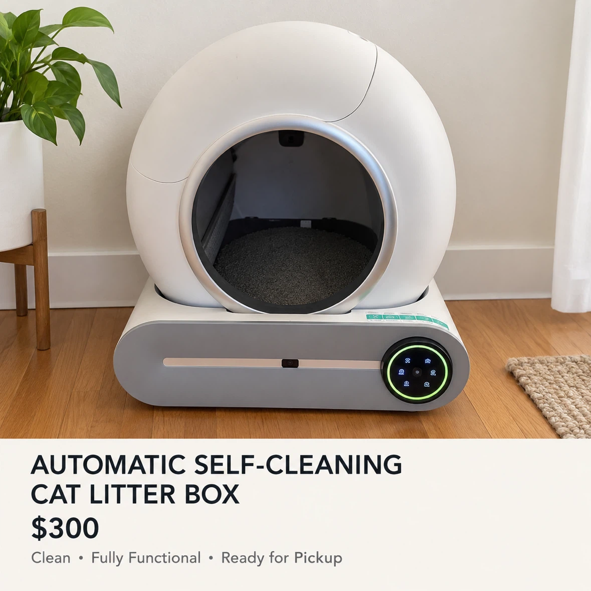 Automatic Self-Cleaning Cat Litter Box