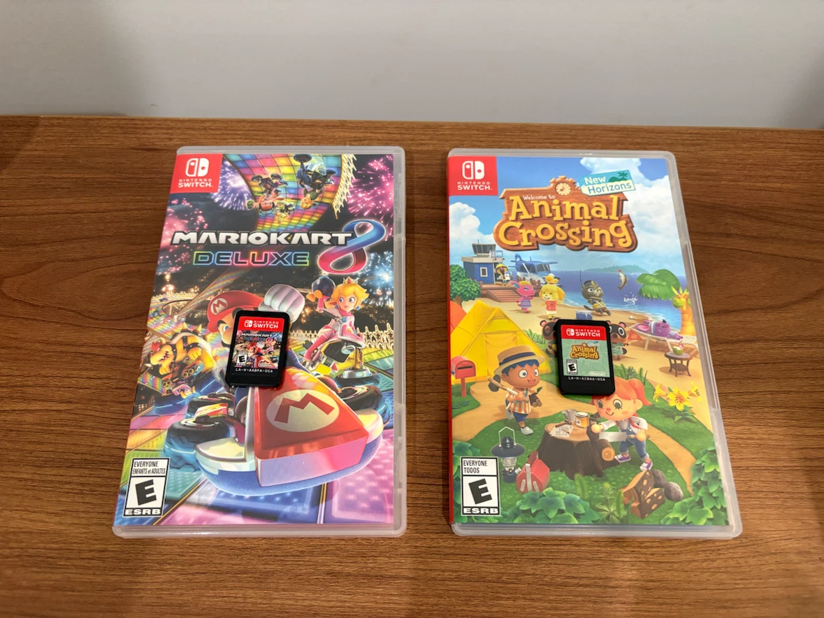 Mario Kart 8 Deluxe & Animal Crossing ($40 each)