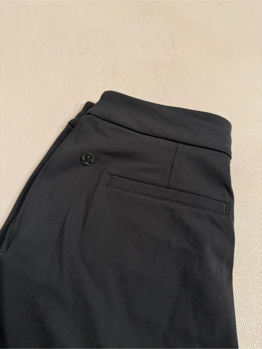 Lululemon Black Straight-Leg Mid-Rise Pants