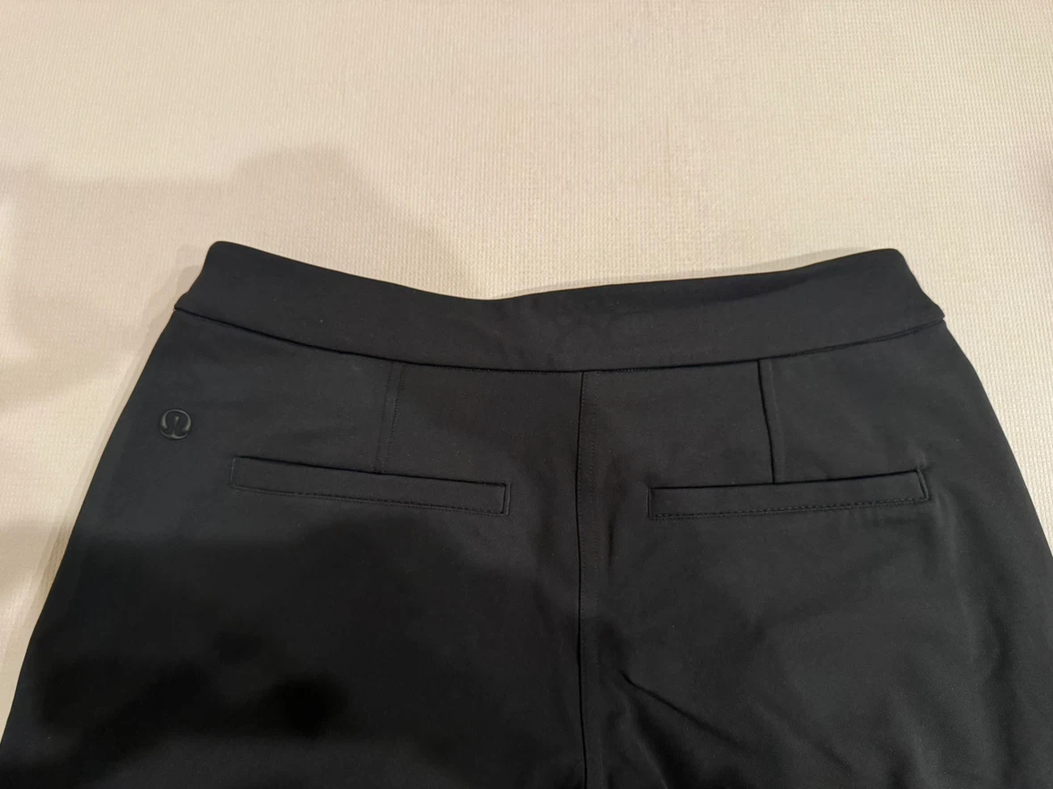Lululemon Black Straight-Leg Mid-Rise Pants - photo 2