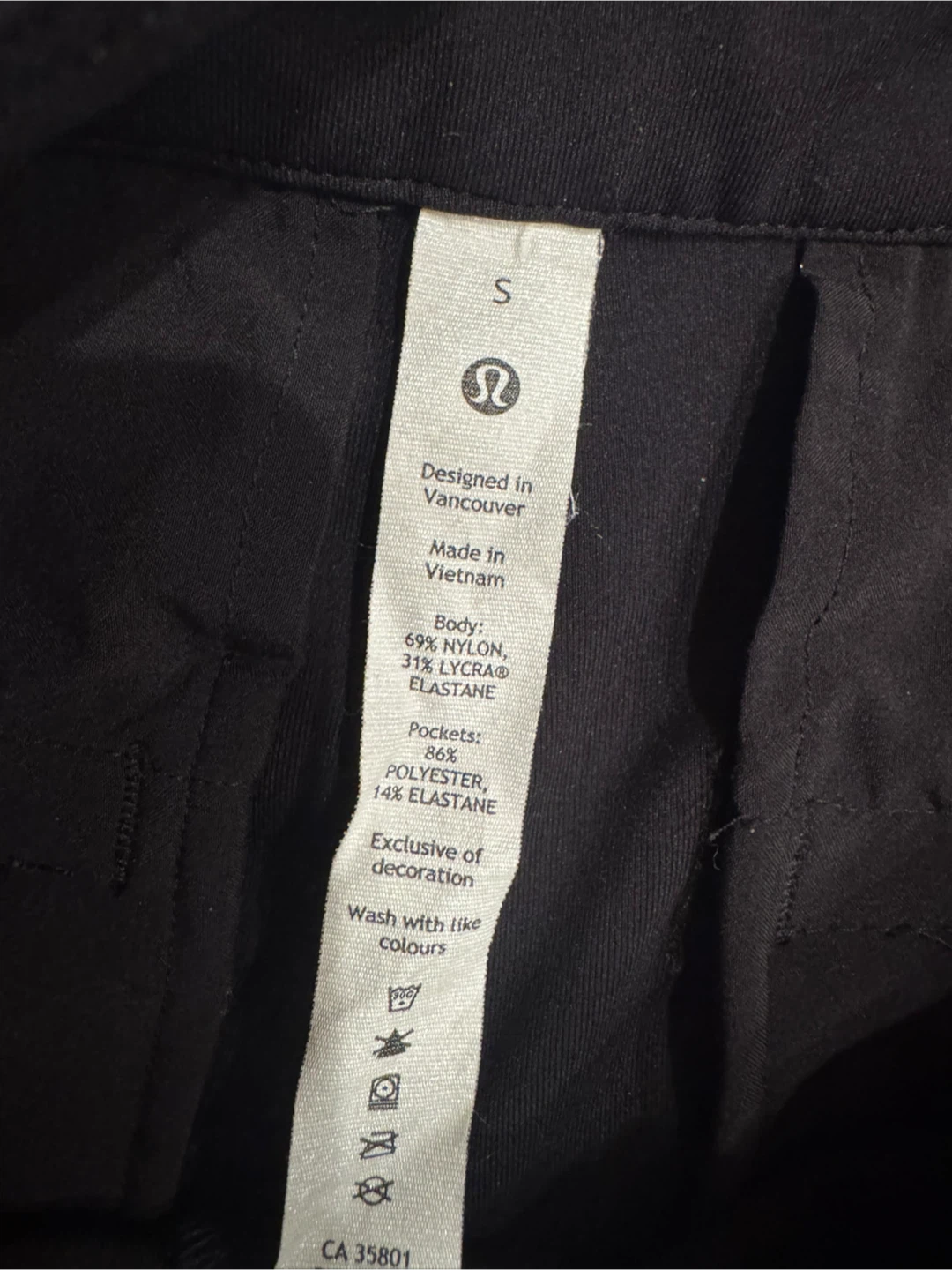 Lululemon Black Straight-Leg Mid-Rise Pants - photo 3